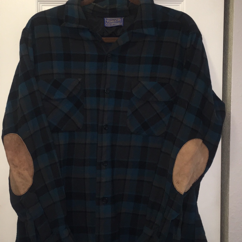 Pendleton Wool Flannel with Elbow Patches
